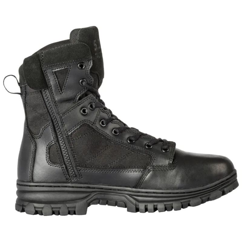 MEN'S EVO 6" BOOT WITH SIDEZIP-Black - Click Image to Close