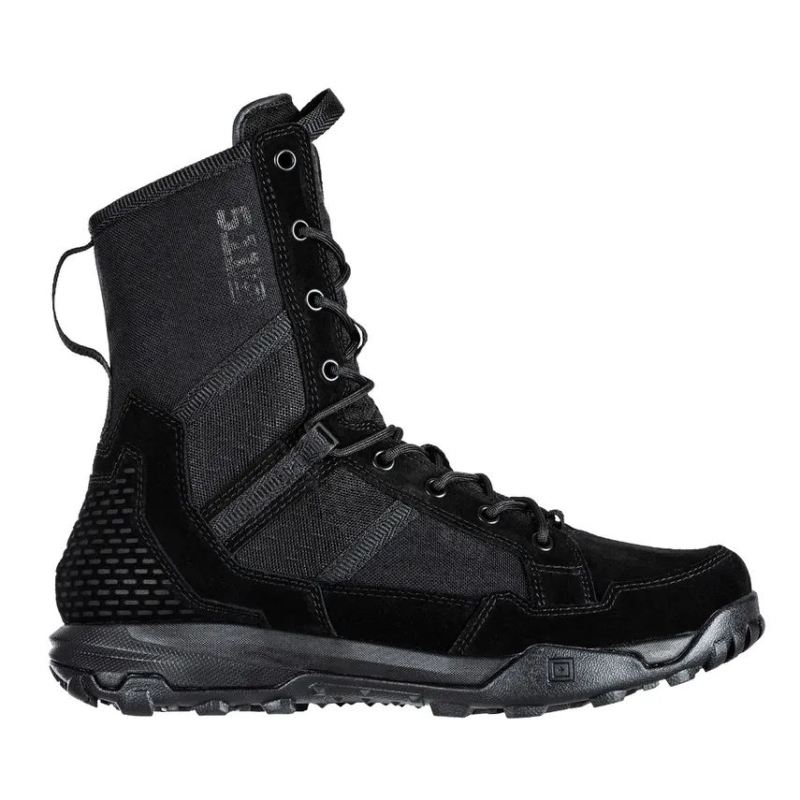 MEN'S 5.11 A/T 8" NON-ZIP BOOT-Black - Click Image to Close