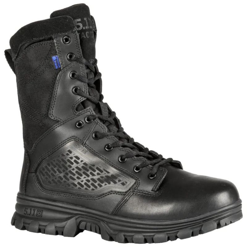 MEN'S EVO 8" INSULATED SIDE ZIP BOOT-Black - Click Image to Close