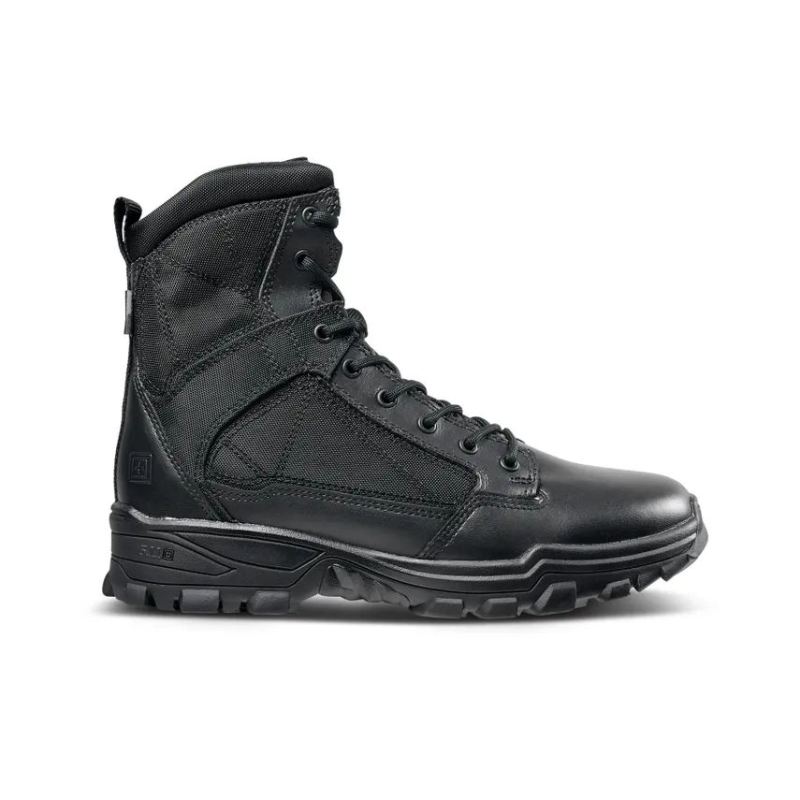 MEN'S FAST-TAC WATERPROOF 6" BOOT-Black - Click Image to Close