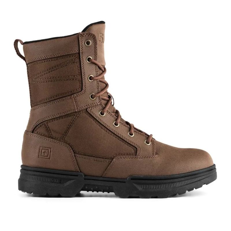 MEN'S CALIBER 8" BOOT-Bark - Click Image to Close