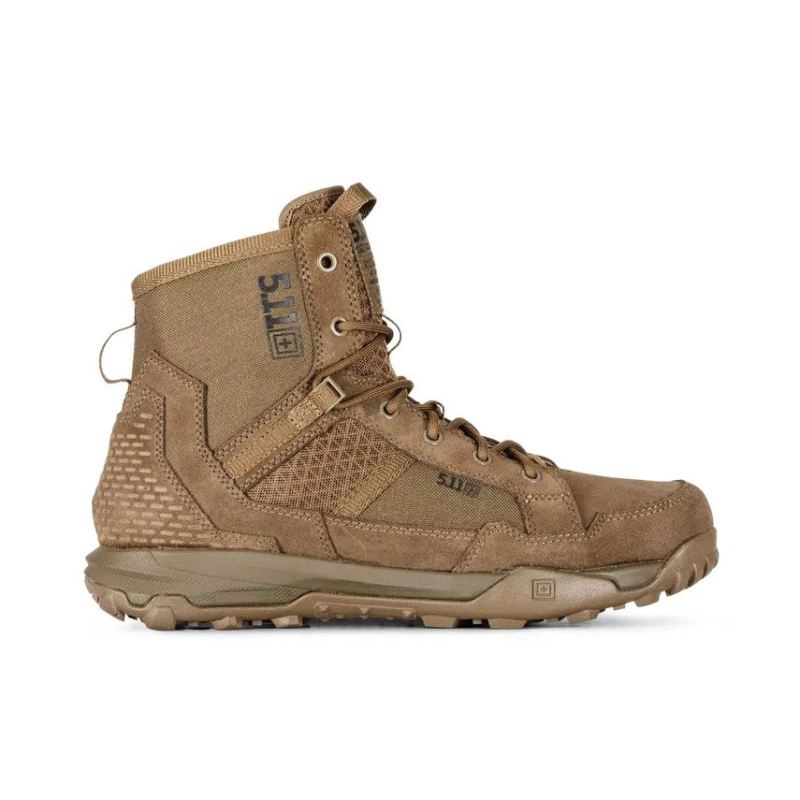 MEN'S 5.11 A/T 6" NON-ZIP BOOT-Dark Coyote - Click Image to Close