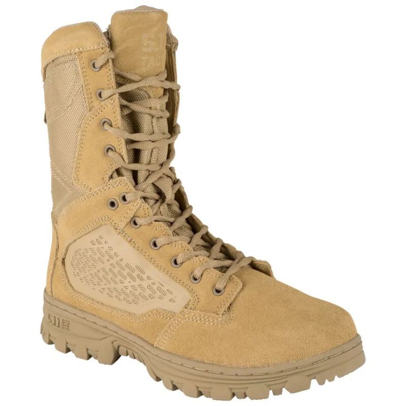 MEN'S EVO 8" DESERT SIDE ZIP BOOT-Coyote - Click Image to Close