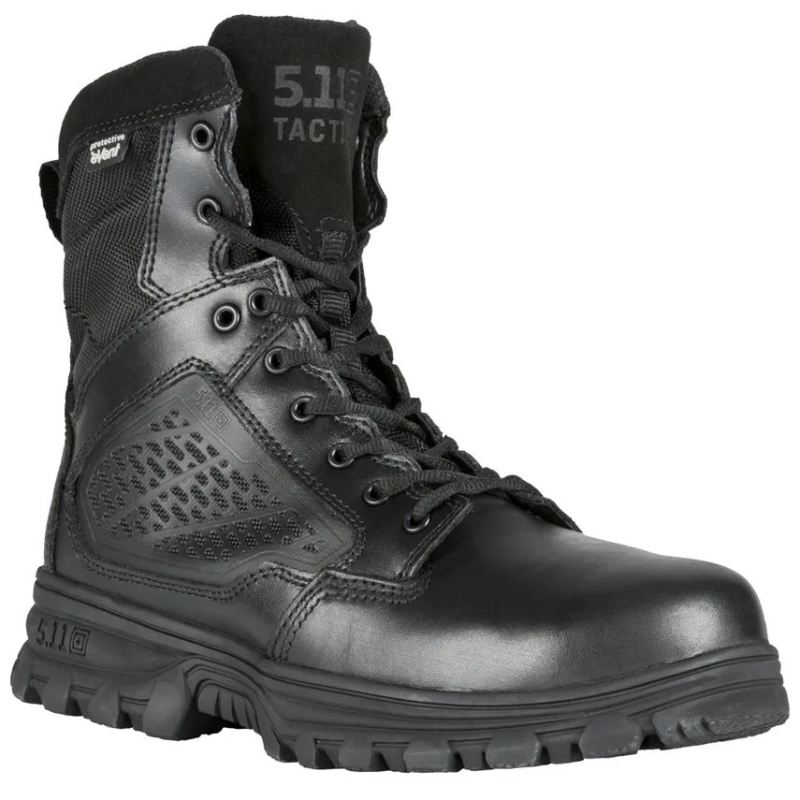 MEN'S EVO 6" WATERPROOF BOOT WITH SIDEZIP-Black - Click Image to Close