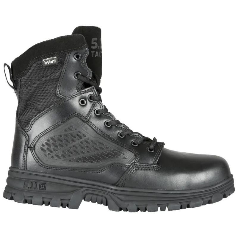 MEN'S EVO 6" WATERPROOF BOOT WITH SIDEZIP-Black