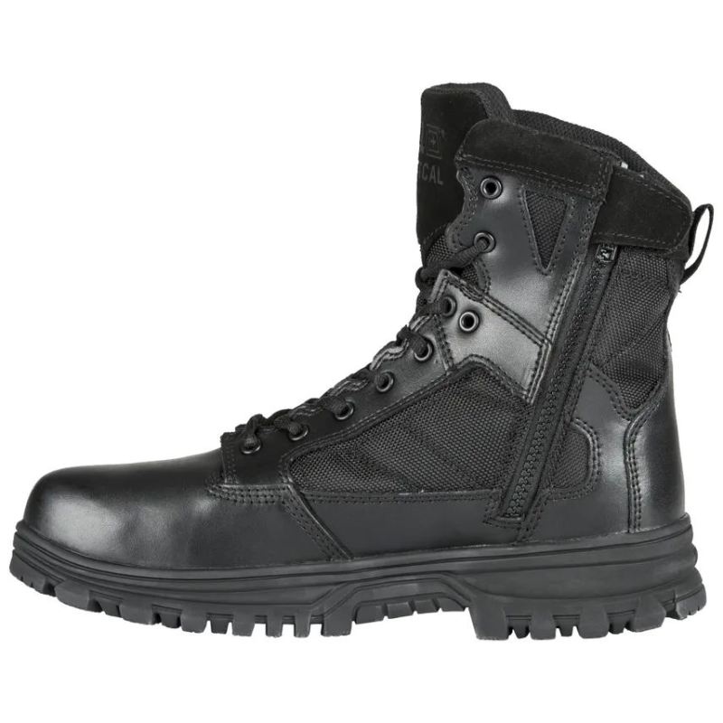 MEN'S EVO 6" WATERPROOF BOOT WITH SIDEZIP-Black