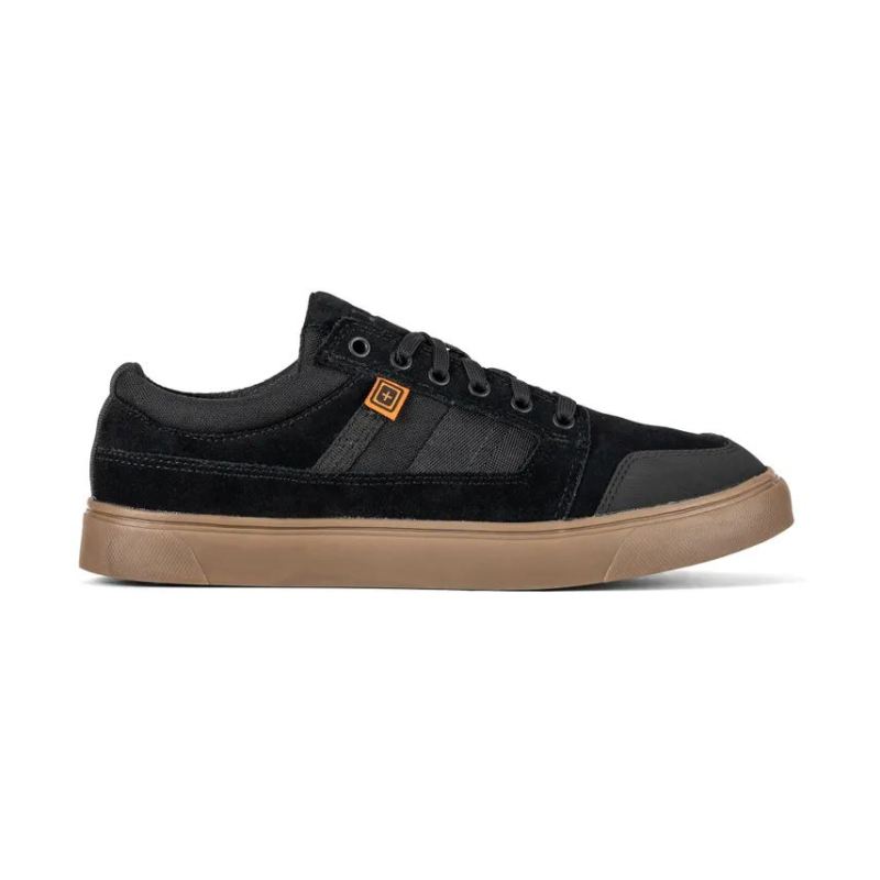 MEN'S 5.11 NORRIS LOW-Black/Gum - Click Image to Close